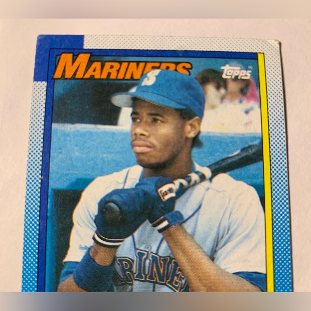 1990 Topps Ken Griffey Jr #336 HOF Bloody Scar Ungraded - Picture 2 of 6